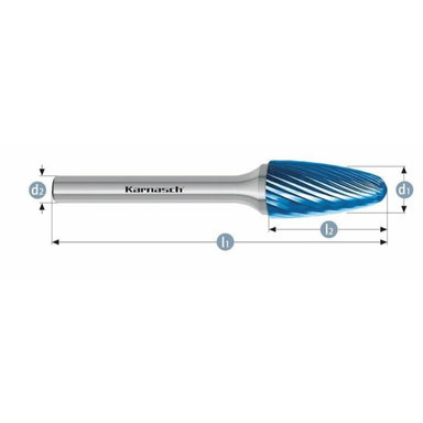 Pilnik obrotowy Blue-Tec RBF HP-2 10x20x6x65 Integra Tools