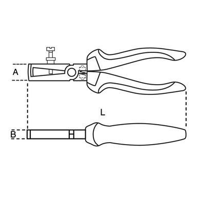 Szczypce do ściągania izolacji 0,5-6 mm² izolowane 1000V, 1142MQ/160 Beta