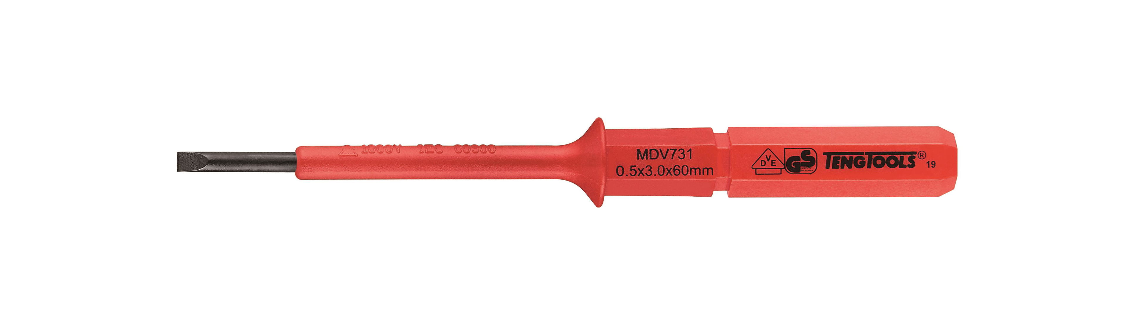 Izolowany trzon wkrętakowy VDE 0.5×3.0 mm Teng Tools