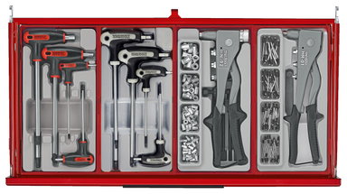 Wózek narzędziowy TKS26R1033T PRO35TM wraz z zestawem narzędzi Teng Tools
