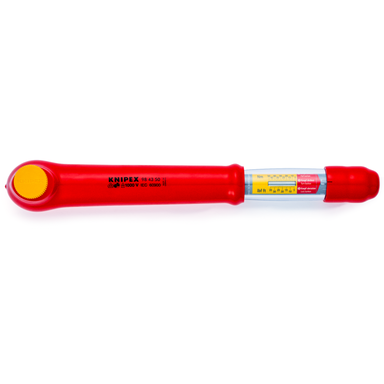 Klucz dynamometryczny 98 43 50 Z zabierakiem czworokątnym, dwukierunkowy KNIPEX