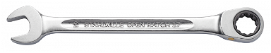 Klucz płasko-oczkowy z grzechotką 24mm, płaski STAHLWILLE