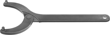 Klucz do nakrętek z otworami czołowymi, przegubowy 40–80 mm, czopy 4 mm AMF