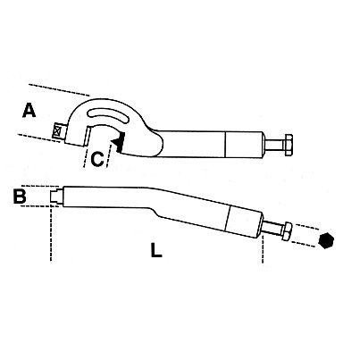 Przecinak hydrauliczny do nakrętek 7-22 mm (M4-M14), 1710 Beta