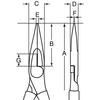 Szczypce z półokrągłymi końcówkami izolowane 1000V 200 mm BAHCO