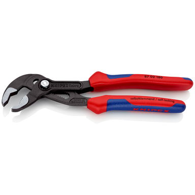 KNIPEX Cobra® 87 02 180 Szczypce nastawne do rur nowej generacji KNIPEX