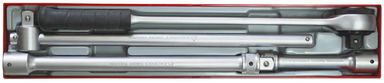 4-elementowy zestaw przedłużaczy i pokrętła zapadkowe z chwytem kwadratowymgo z chwytem 3/4"  TTx3404S Teng Tools