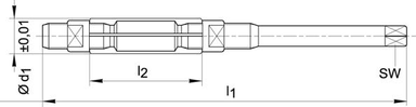 Rozwiertak nastawny HSS, 11-12mm BECK