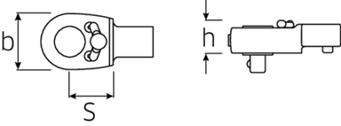 Grzechotka wtykowa 1/4" 9x12mm STAHLWILLE