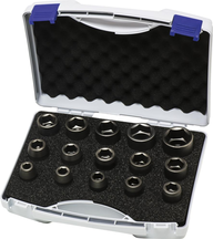 Udarowa koncowka wymiennaklucza nasad.1/2",zest. 15-cz. ASW