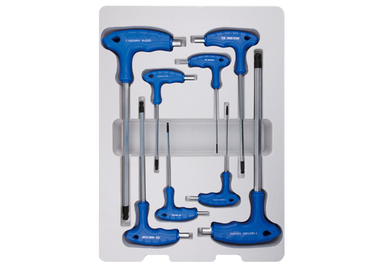 ZESTAW IMBUSÓW Z UCHWYTEM "L" 8szt. 1160 - HEX / HEX Z KULKĄ 2 - 10mm, KARTON King Tony