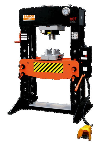 Prasa hydropneumatyczna 100T ciśnienie 7,5 - 8,5 bar BAHCO