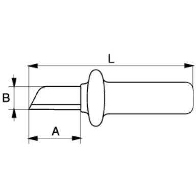 Nóż izolowany 70 mm x 22 mm BAHCO