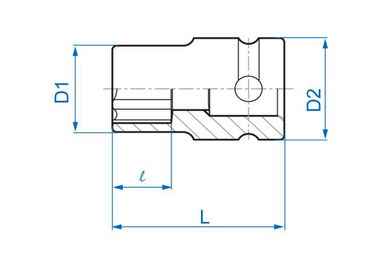 NASADKA KRÓTKA UDAROWA GWIAZDKOWA 1/2" E20 x 38mm King Tony