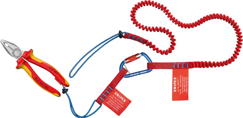 Zestaw zabezpieczeń przed upadkiem narzędzi, TT, 6-cz. 00 50 04 T BK, KNIPEX