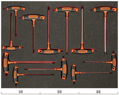 Wkład narzędziowy imbus + TORX - 12 elementów BAHCO