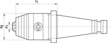 Uchwyt wiertarski precyzyjny CNC DIN2080 2,5-16 SK50 WTE