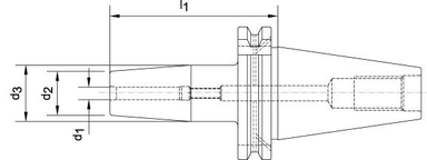 Uchwyt termokurczliwy DIN69871, chwyt SK40 4,0x80mm HAIMER