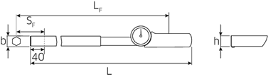 Klucz dynamometryczny 160-800Nm (120-600 ft.lb) z zegarem pomiarowym i wskazówką bierną STAHLWILLE