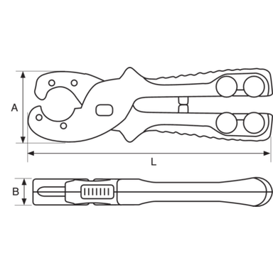 Nożyczki do cięcia rur wielowarstwowych 28 mm BAHCO