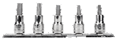 Zestaw nasadek TORX z otworem centrującym Rail-187, 5 sztuk BAHCO