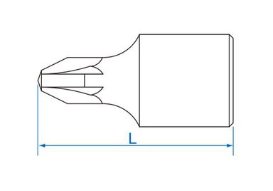 NASADKA 1/4" Z KOŃCÓWKĄ KRZYŻAKOWĄ PZ2 x 25mm King Tony