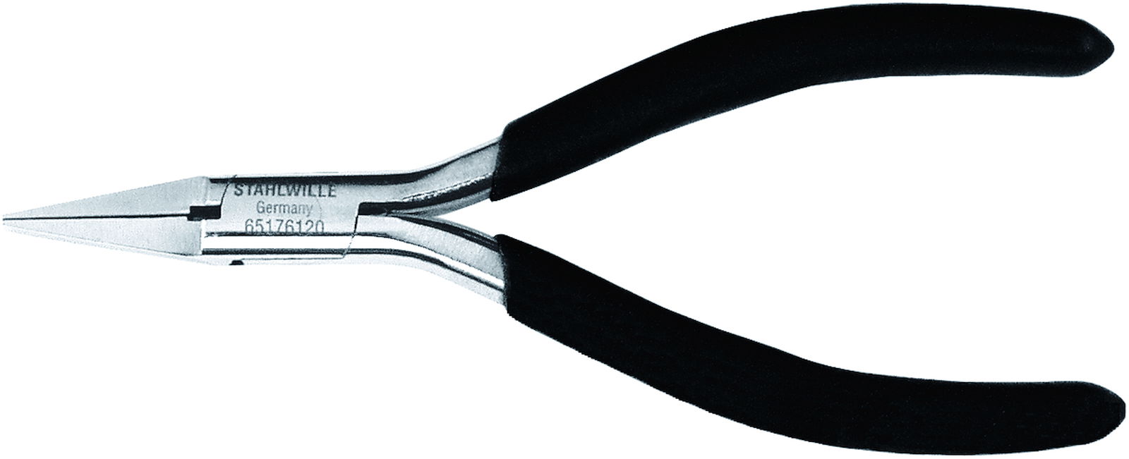Szczypce płaskie dla elektroników L=125mm; poler./powl. STAHLWILLE