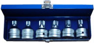 ZESTAW NASADEK UDAROWYCH TRZPIENIOWYCH 3/4" Z OTWOREM, 6 SZT