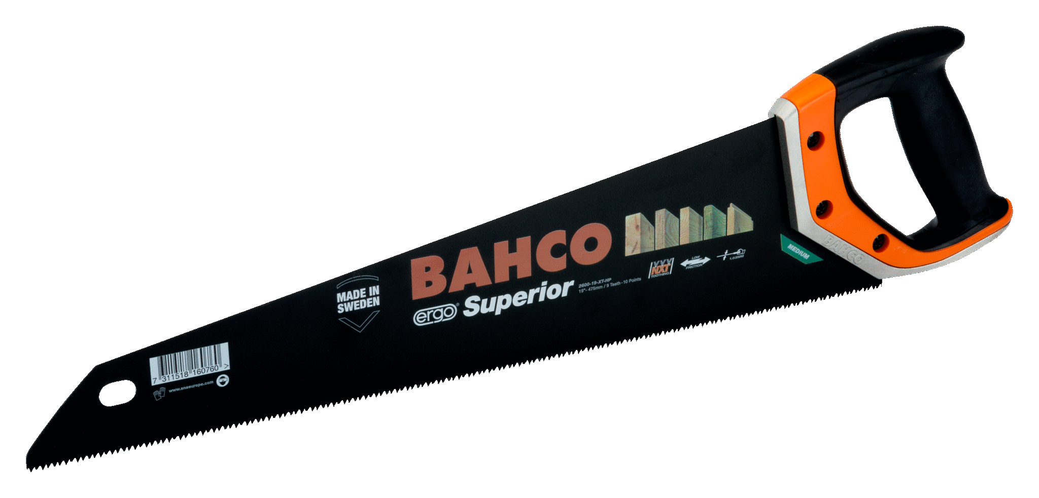 Piła ręczna Superior 19in 9/10 Z/C BAHCO