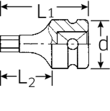 Nasadka INHEX 1/2" IMPACT  6mm STAHLWILLE