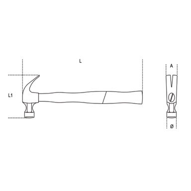 Młotek do gwoździ 450 g, , 1375B Beta