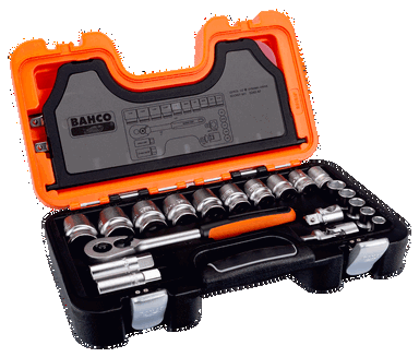 Zestaw nasadek 1/2", 23 elementy, zestaw calowy BAHCO