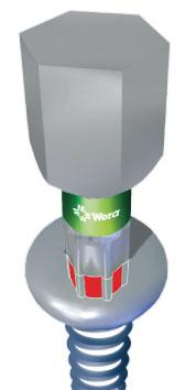 Bit ciagliwo-twardy 1/4" DIN3126C6,3 SIT25x25mm Wera