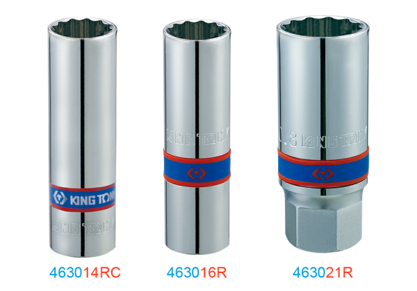 NASADKA DO ŚWIEC 1/2" 14mm x 70mm 12-kąt. WKŁADKA GUMOWA King Tony