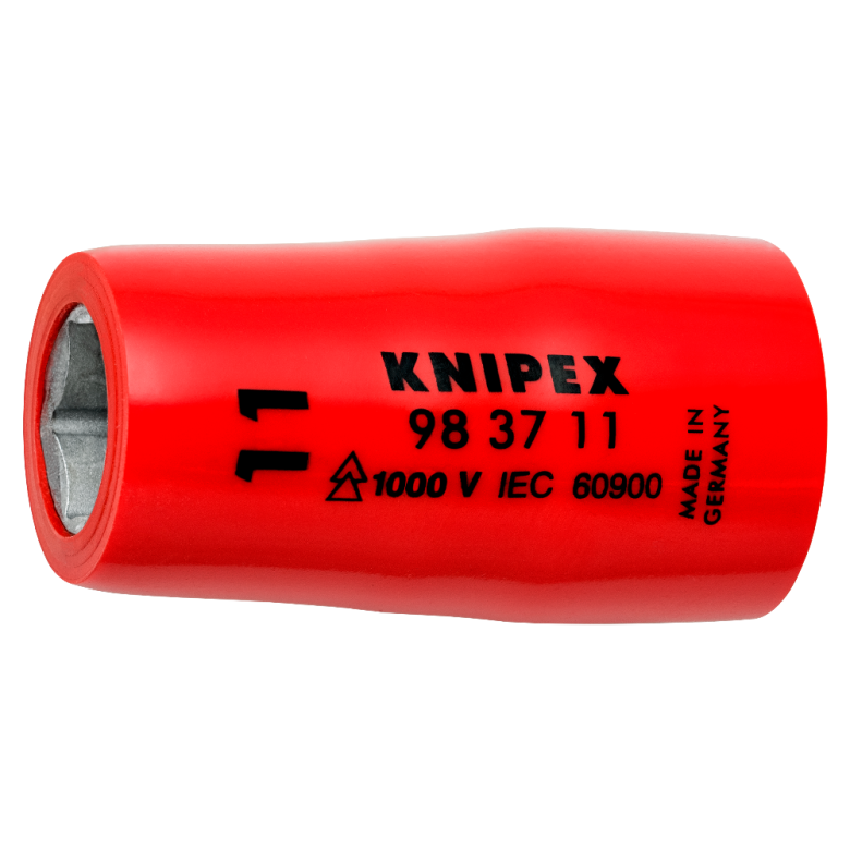 Nasadka sześciokątna do śrub z łbem sześciokątnym 98 37 11 Z gniazdem czworokątnym 3/8” KNIPEX