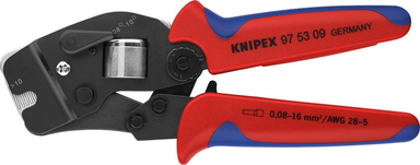 Szczypce do zaciskania tulejek kablowych 10-16qmm 97 53 09 KNIPEX