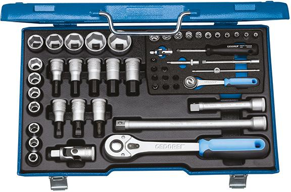 Zestaw nasadek  1/4" i 1/2", 50-cz. 19V20U-10,  GEDORE