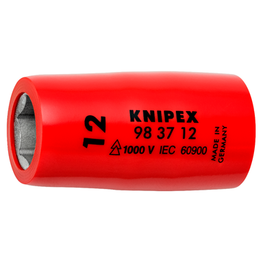 Nasadka sześciokątna do śrub z łbem sześciokątnym 98 37 12 Z gniazdem czworokątnym 3/8” KNIPEX