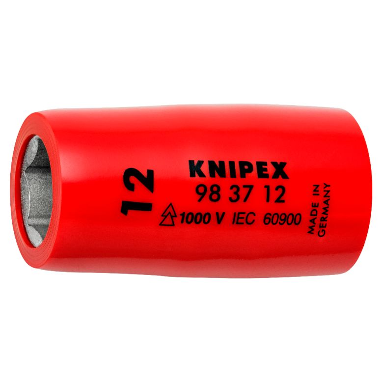 Nasadka sześciokątna do śrub z łbem sześciokątnym 98 37 12 Z gniazdem czworokątnym 3/8” KNIPEX