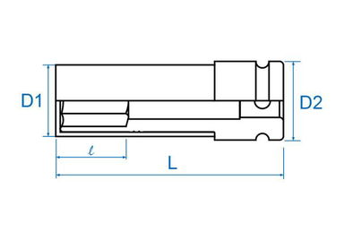 NASADKA DŁUGA UDAROWA CIENKOŚCIENNA Z TULEJĄ ZABEZPIECZAJĄCĄ 1/2" 17mm x 80mm, 6-kąt, DO ALUFELG King Tony