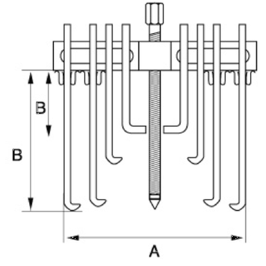 Ściągacz wielozadaniowy 30-170 mm 65-140 mm 2580 g BAHCO