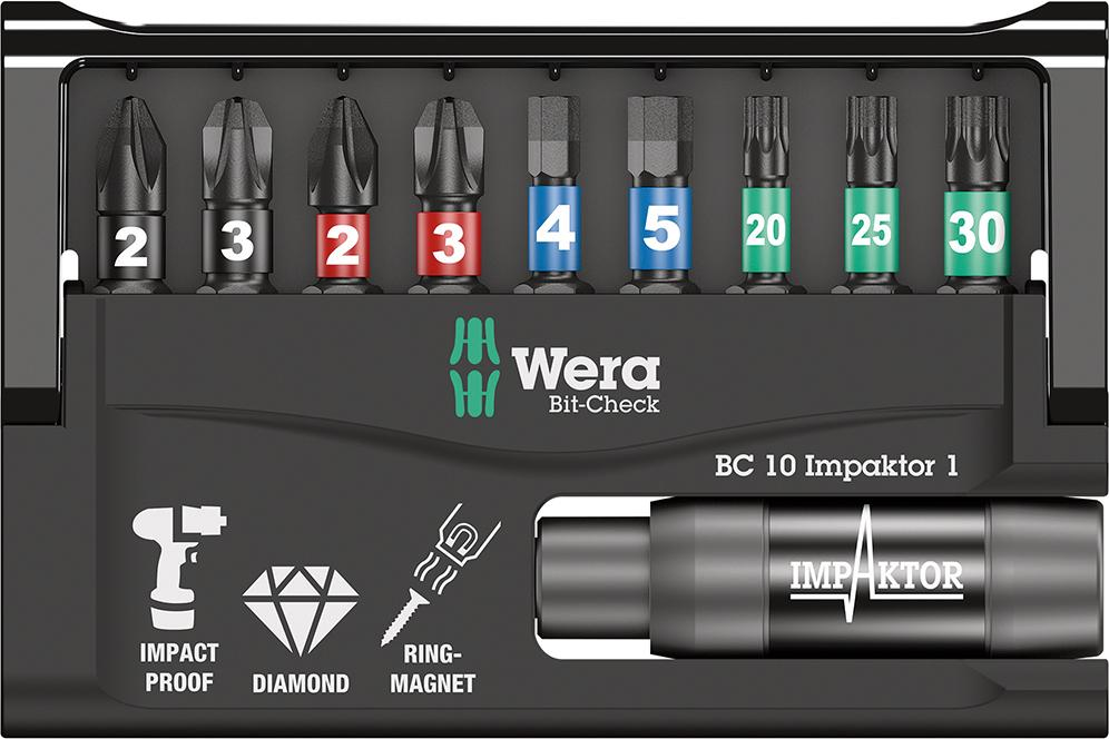 Zestaw bitow Bit-Check 10 Impaktor 1 Wera