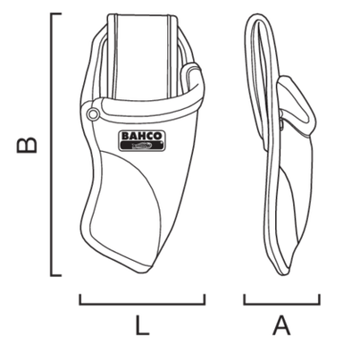 Kabura na nóż składany 105x35 mm BAHCO