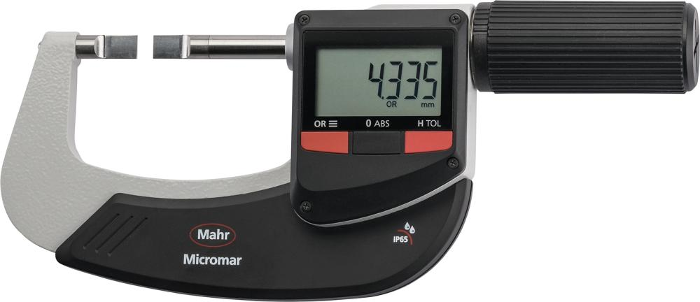 Mikrometr zewnetrzny cyfrowy, z pow. pomiar. w ksztalcie ostrza 40 EWRi-S 0-25mm MAHR