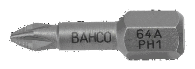 Bit udarowy 1/4" Torsion ACR PH3x25 mm, 10 szt. BAHCO