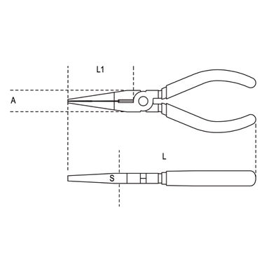 Szczypce płaskie nieiskrzące CU-BE 150mm, 1162BA/150 Beta