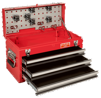 Skrzynka narzędziowa metalowa z 3 szufladami i tacką 520 mm x 220 mm x 300 mm BAHCO