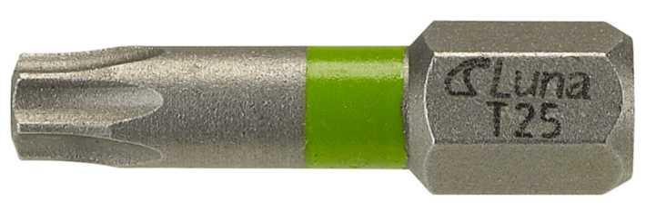 Groty wkrętakowe ze strefą skrętną Torx H6.3 25 mm TX27  Luna