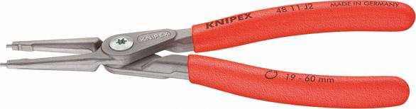 Szczypce Segera do pierścieni osadczych wewn. proste, 140 mm, Fi 8–13 mm, J 0, KNIPEX