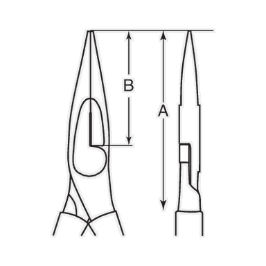 Szczypce długie ze stali nierdzewnej 200 mm BAHCO